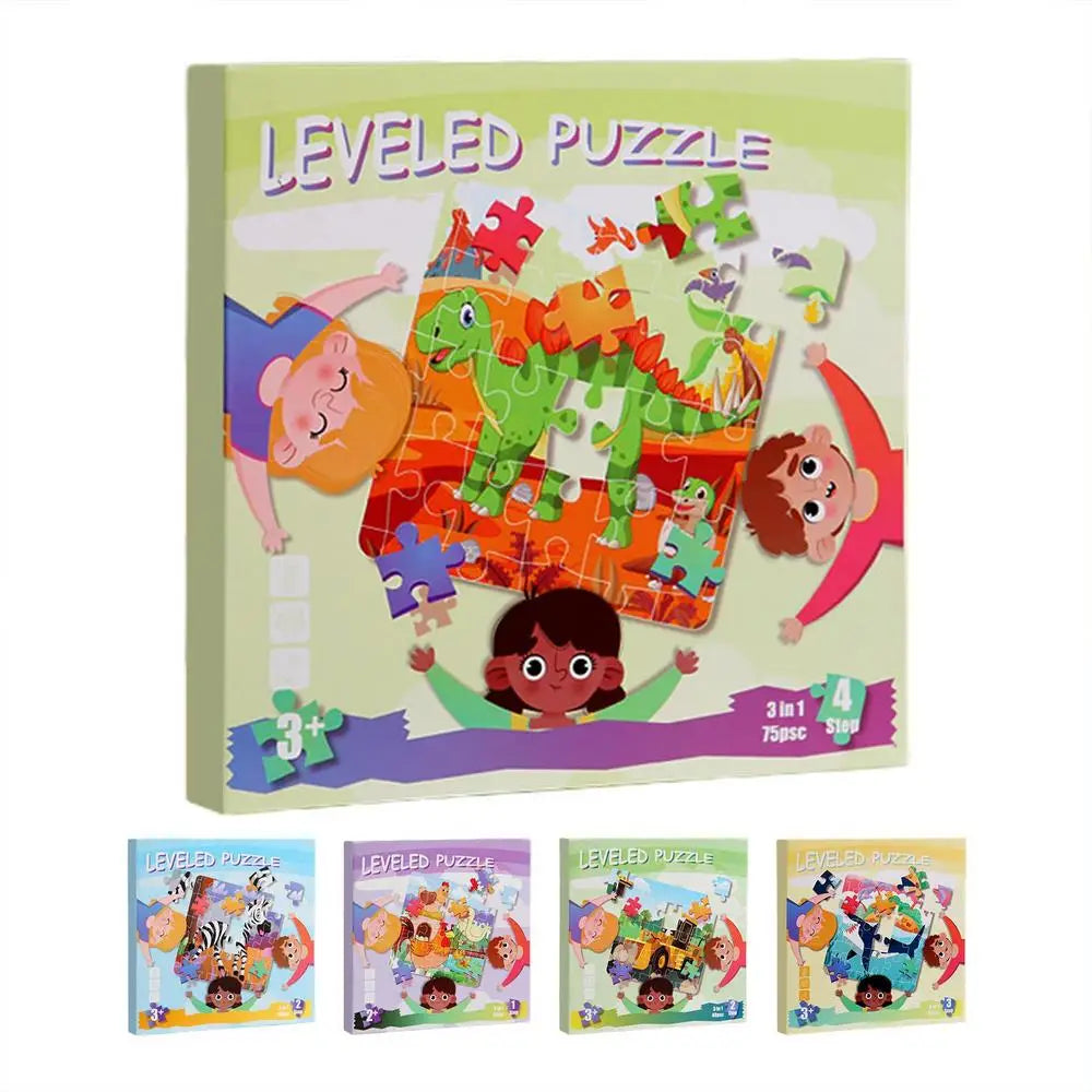 Kids Puzzles Magnetic Animal Puzzles Sets Educational Cartoon Puzzle Foldable Jigsaw Puzzle For Early Education For Toddler