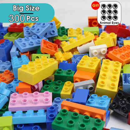 Big Size Building Blocks Baby Early Learning DIY Construction Toddler Assembled Toys For Children Compatible Bricks Kids Gift