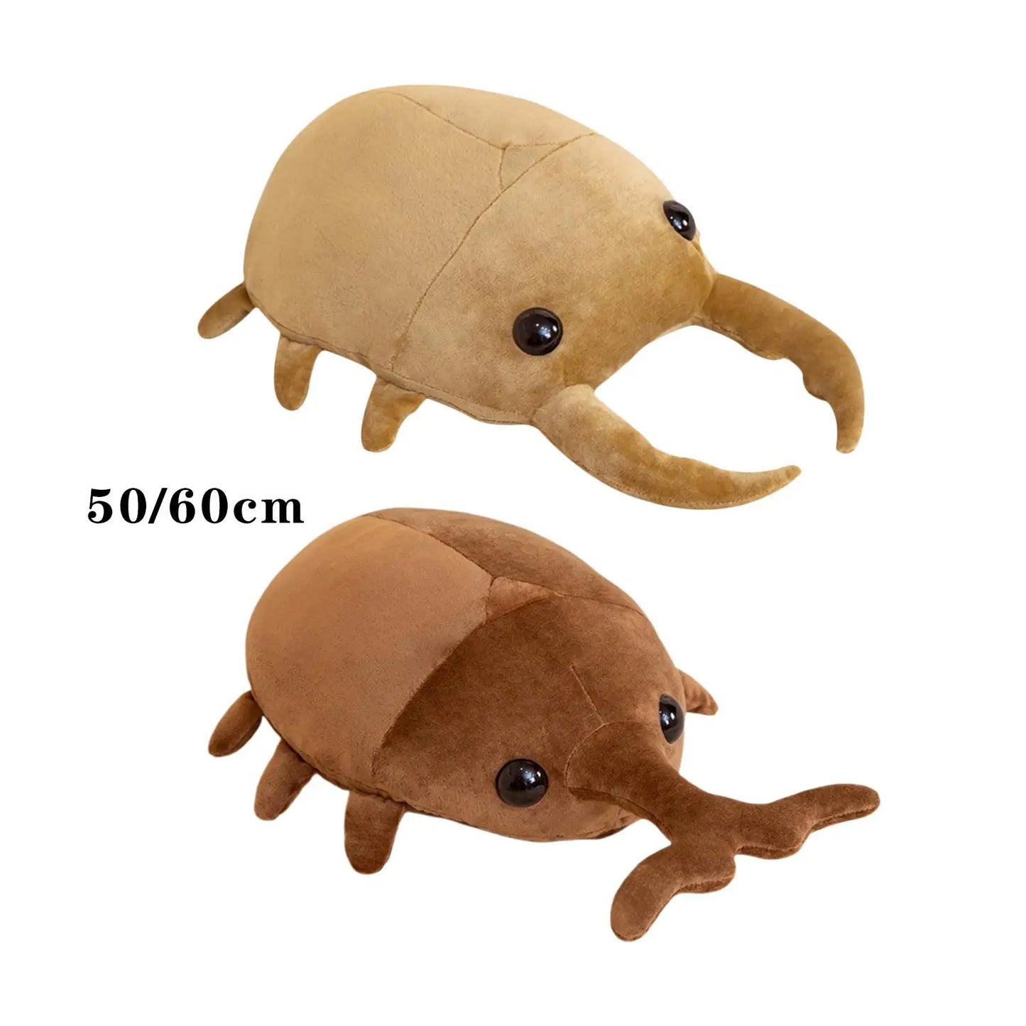 Simulated Beetle Plush Toys Cushion Plushie Dolls Insect Doll Soft Toy Beetle Animals Pillow Plush Pillow for Kids Toddlers Baby