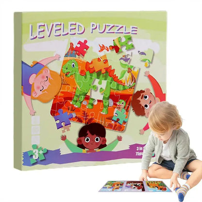 Kids Puzzles Magnetic Animal Puzzles Sets Educational Cartoon Puzzle Foldable Jigsaw Puzzle For Early Education For Toddler