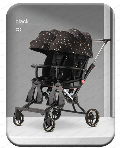 Twins baby stroller trolley baby carriage lightweight foldable double baby strollers kids stroller