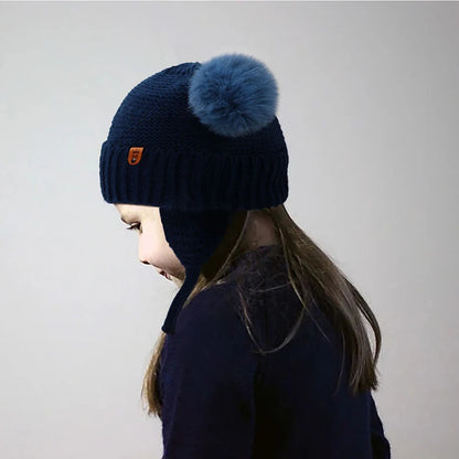 Baby Hat Boys Girls Cute Pompom Caps Bonnet Autumn Winter Ear Warm Baby Beanie Newborn Children's Hats Knitted Solid Kids Caps