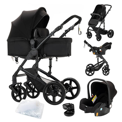 Baby Stroller 3 in 1 Stroller Baby lightweight Stroller pram Baby travel Stroller Car for Newborn Baby Trolley Folding Strollers