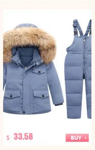 overalls baby clothes Winter Plus velvet New born Infant Boys Girls Warm Thick Jumpsuit Hooded Outfits Snowsuit coat kids Romper