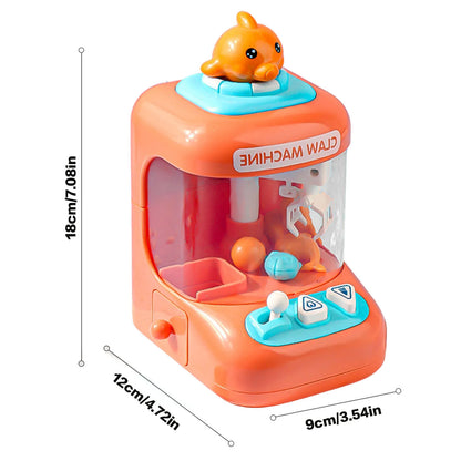 Cute Dolphins Claw Machine Toys Creative Capsule Grabbing Machine Interactive Toys for Children's Toddlers Preschool Activity